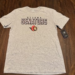 New Ottawa Senators Mens Size Large Heathered Light Gray Shirt
