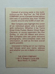 Darryl Strawberry ~ The Star Co. #NNO ~ Ad Card **Promo**