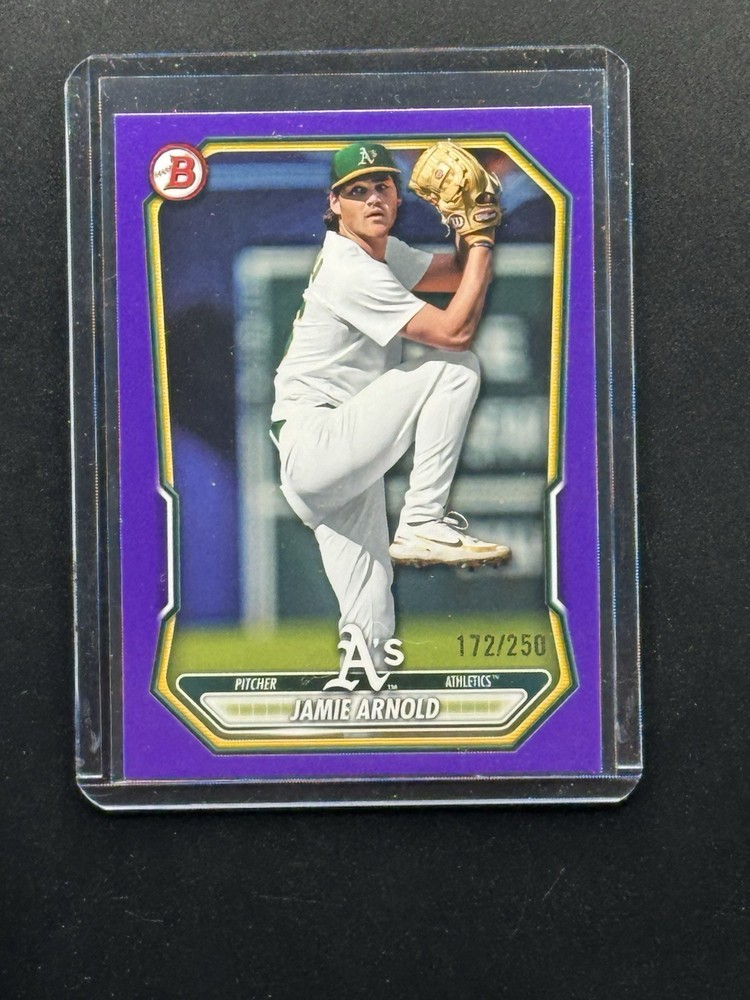 Jamie Arnold 2026 Bowman Purple Paper /250 – #112 Athletics