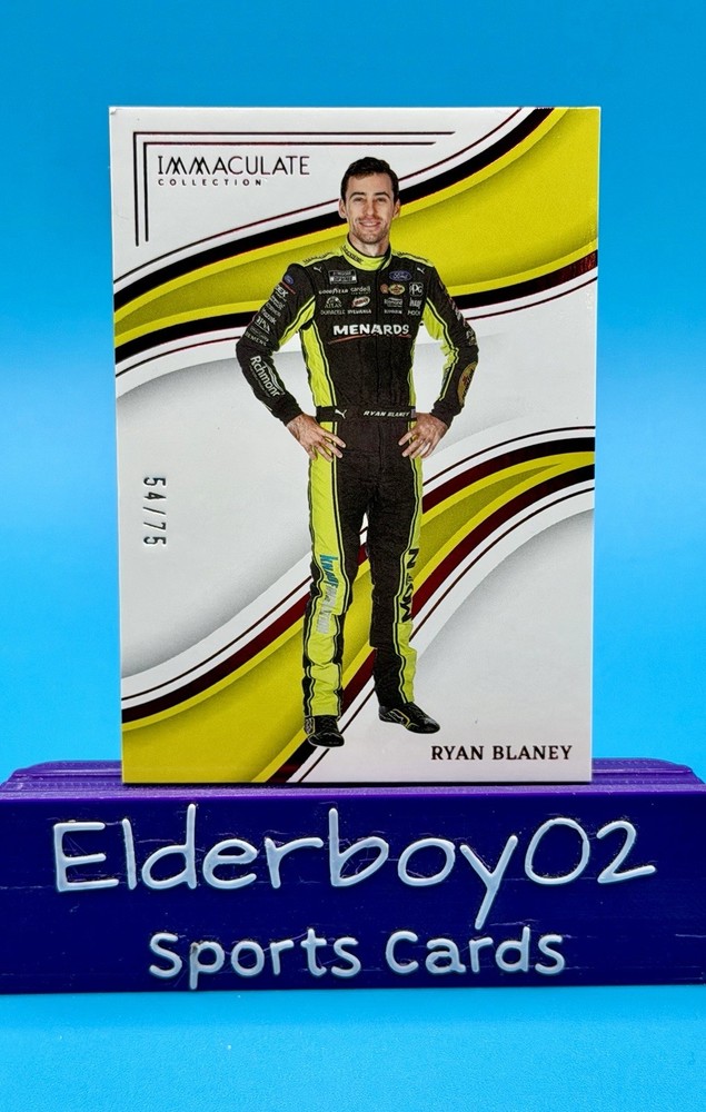 Ryan Blaney /75 Immaculate Red Foil 2023 Panini Chronicles Racing Nascar