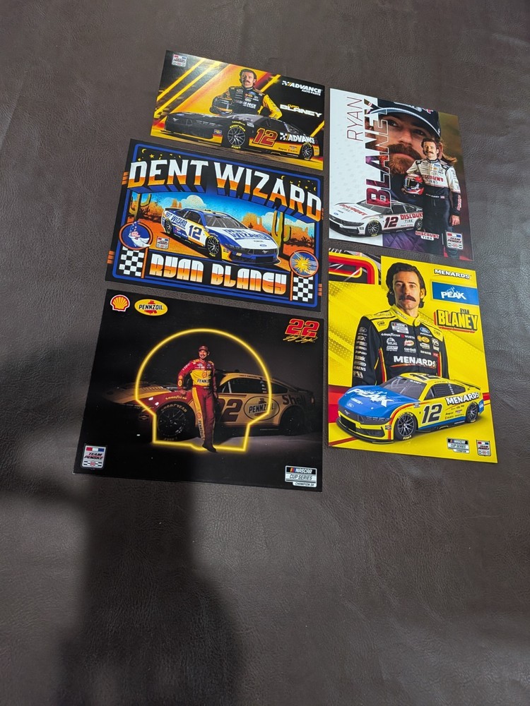 Ryan Blaney & Joey Logano Penske Racing 2026 Nascar Cup Hero Cards-Lot of 5