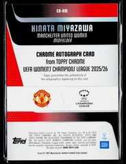 Hinata Miyazawa 2025-26 Topps Chrome Women&rsquo;s UEFA Inferno Auto /35 #CA-HM United