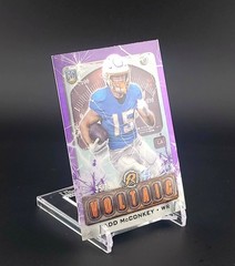 2024 Topps Resurgence Voltaic Ladd McConkey #V-12 Purple Surge Refractor /75 SP
