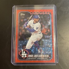 2024 Topps Update – Mookie Betts Checklist – Red Foil – 071/199 – L.A. Dodgers