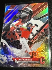 2026 Topps Finest Baseball Jose Ramirez Smashing Through Guardians #S-13