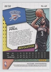 2019-20 Panini Revolution Chinese New Year Chris Paul #40 10uo