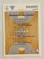 1991-92 Upper Deck #76 Brad Daugherty Cleveland Cavaliers Checklist