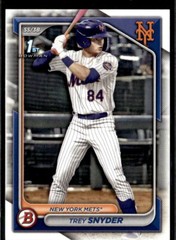 2024 Bowman Draft Paper Trey Snyder New York Mets #BD-138 5 Card Lot