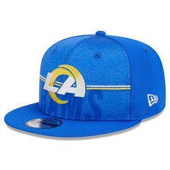 New Era Royal Los Angeles Rams Training Camp 9FIFTY Snapback Hat Large/XL
