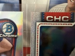 Owen Caissie 2026 Topps Chrome Auto/499 Red White Blue & Bowman Red Rookie