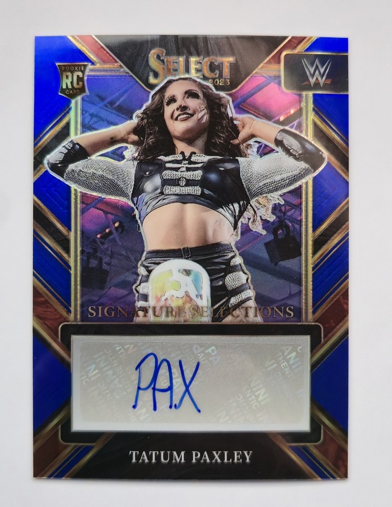 2023 Panini Select WWE Tatum Paxley #SL-TPX Rookie RC NXT Blue Auto /35