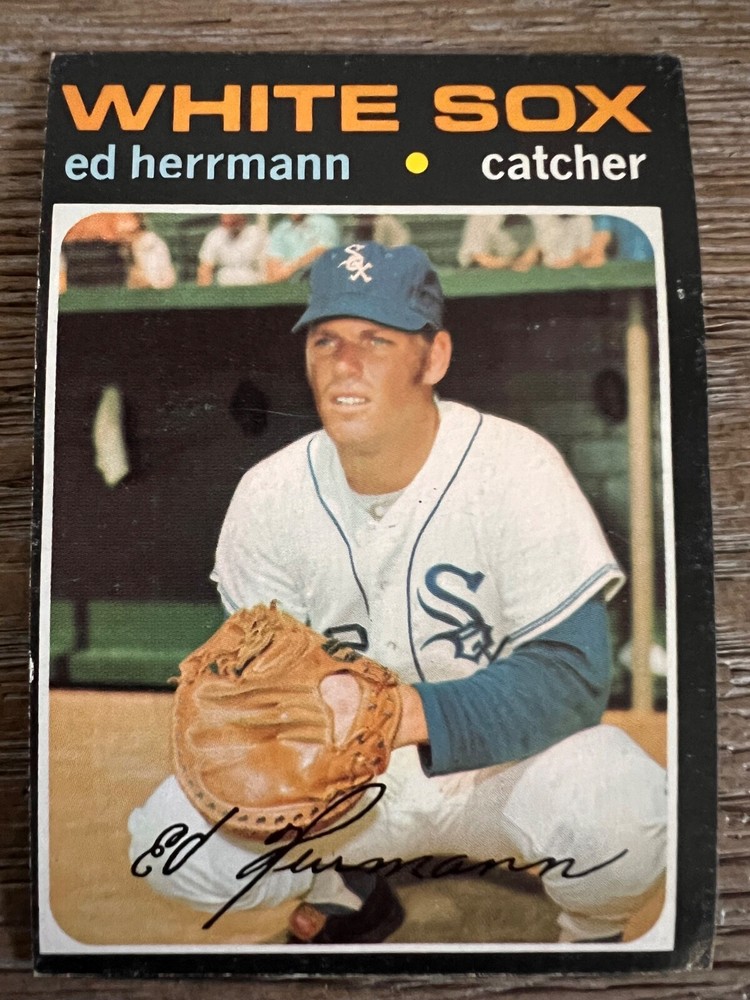1971 Topps Baseball Card #169 Ed Herrmann Chicago White Sox VG/EX