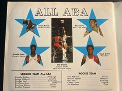 ABA Game Program Denver At Indianapolis November 26 1971 Mel Daniels Cover VG