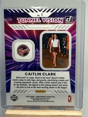 2025 Donruss WNBA #1 Caitlin Clark Tunnel Vision Orange Laser #/399