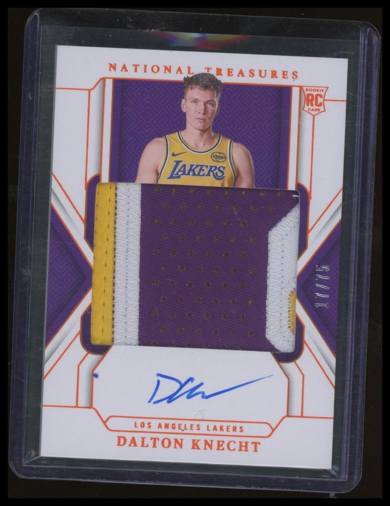 2024-25 National Treasures #103 Dalton Knecht Rookie Patch Auto Orange /75