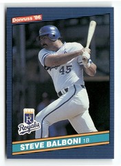 1986 Donruss #222 Steve Balboni Kansas City Royals
