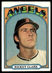 1972 Topps Baseball Rickey Clark California Angels #462 Card EX+