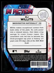 2025 Bowman Draft #BIA-1 Eli Willits Bowman In Action