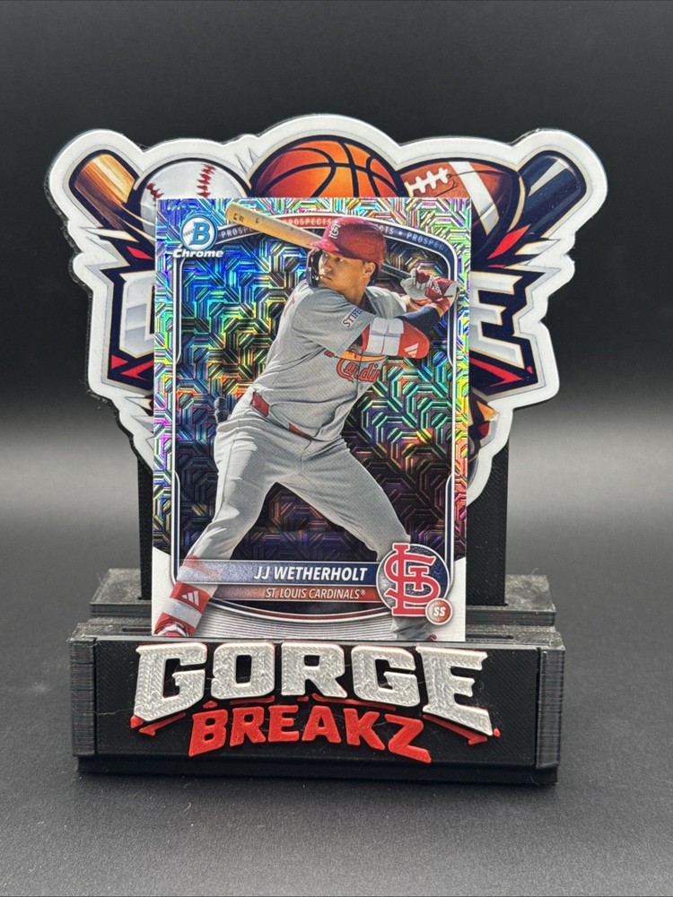 2025 Bowman Chrome – Prospects JJ Wetherholt #BCP-241 Mojo Refractor (RC)
