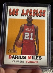 2000-01 Topps Heritage Darius Miles RC #27 1842/1972 Clippers Card NM