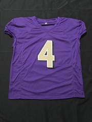 Zay Flowers Baltimore Ravens Signed Gold Jersey, FS Helmet & Ungraded Card