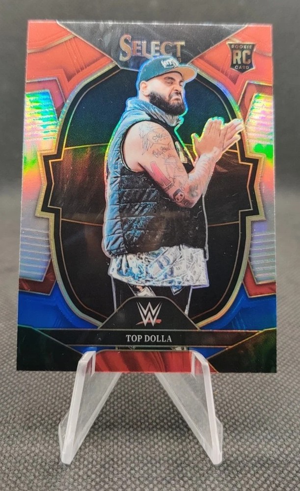 2023 SELECT WWE Red & Blue SILVER PRIZM #94 Top Dolla Rookie RC Wrestling Card