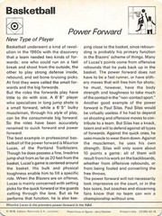 POWER FORWARD 1977-79 SPORTSCASTER CARD BASKETBALL
