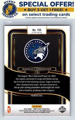 2025 Panini Select WNBA DiJonai Carrington Red Ice Prizm /299 #155 Sky