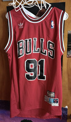 Adidas Dennis Rodman #91 Chicago Bulls Hardwood Classics Jersey Men’s Small