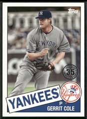 2020 Topps #85TB-18 Gerrit Cole 1985 Topps Baseball 35th Anniversary