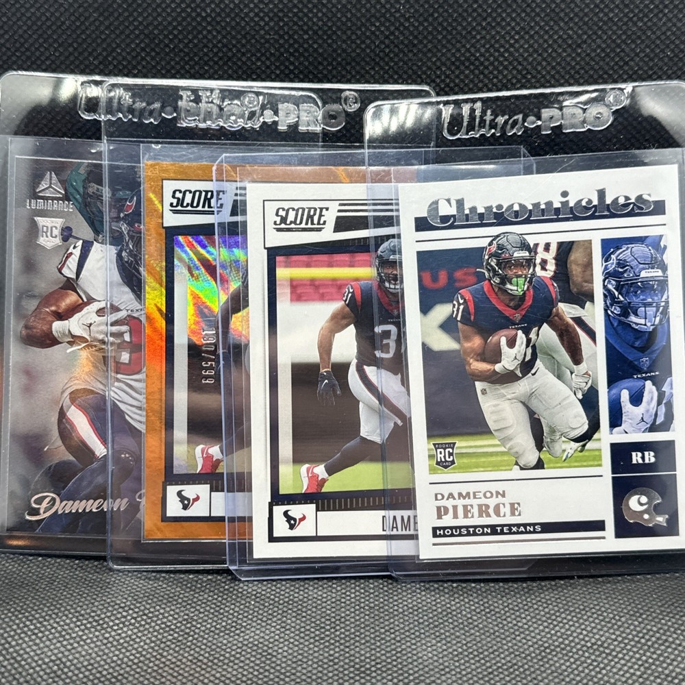 (4) DAMEON PIERCE RC LOT w/ Score Lava /599