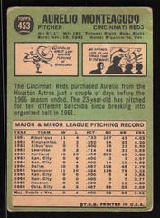 1967 Topps #453 Aurelio Monteagudo Card TCCCX