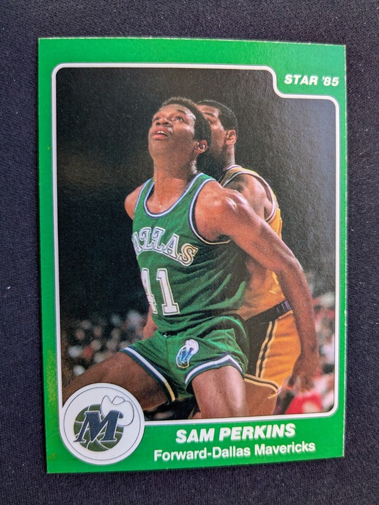1984-85 Star Basketball Card # 257 Sam Perkins (RC) – Dallas Mavericks (NM)
