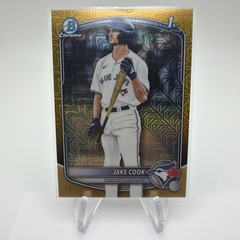 2025 Bowman Chrome Draft Mega JAKE COOK #BDC-97 Gold Refractor /50 Blue Jays