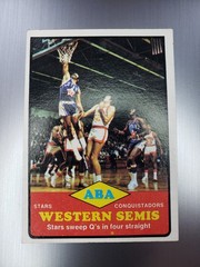 1973-74 Topps #203 ABA Western Semis Utah Stars vs San Diego Conquistadors
