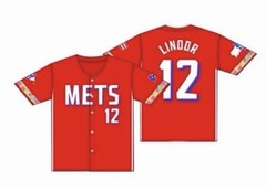 2026 New York Mets Francisco Lindor Puerto Rico Jersey #12 SGA Size XL CitiField