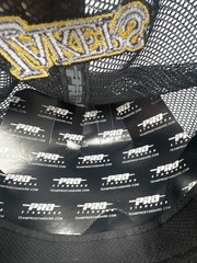 Pro Standard Los Angeles Lakers A-Frame Snapback Trucker Hat Cap Black Purple B4