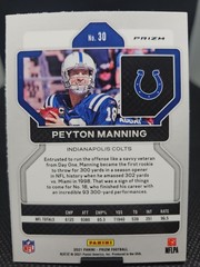 Peyton Manning 2021 Panini Prizm Red Cracked Ice Prizm #30 – Colts SP