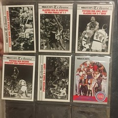 NBA Properties 1990 NBA Finals Hoops Tribune Pistons vs Blazers 6-Card Lot