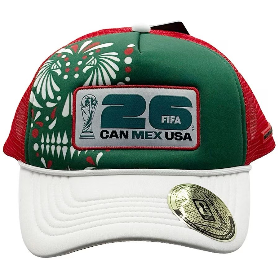 NWT FIFA World Cup 2026 Mexico National Team Mesh Trucker Hat Snapback Cap Rare