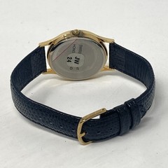 Wittnauer Oakland Univeristy Mens Watch 33mm Gold Tone Swiss Leather New Battery