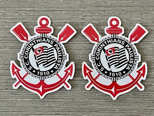 2x Corinthians Paulista Brasil Vinyl Decals Stickers