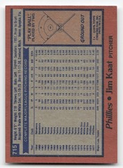 Jim Kaat 1978 Topps #715 Philadelphia Phillies Ex-Mt