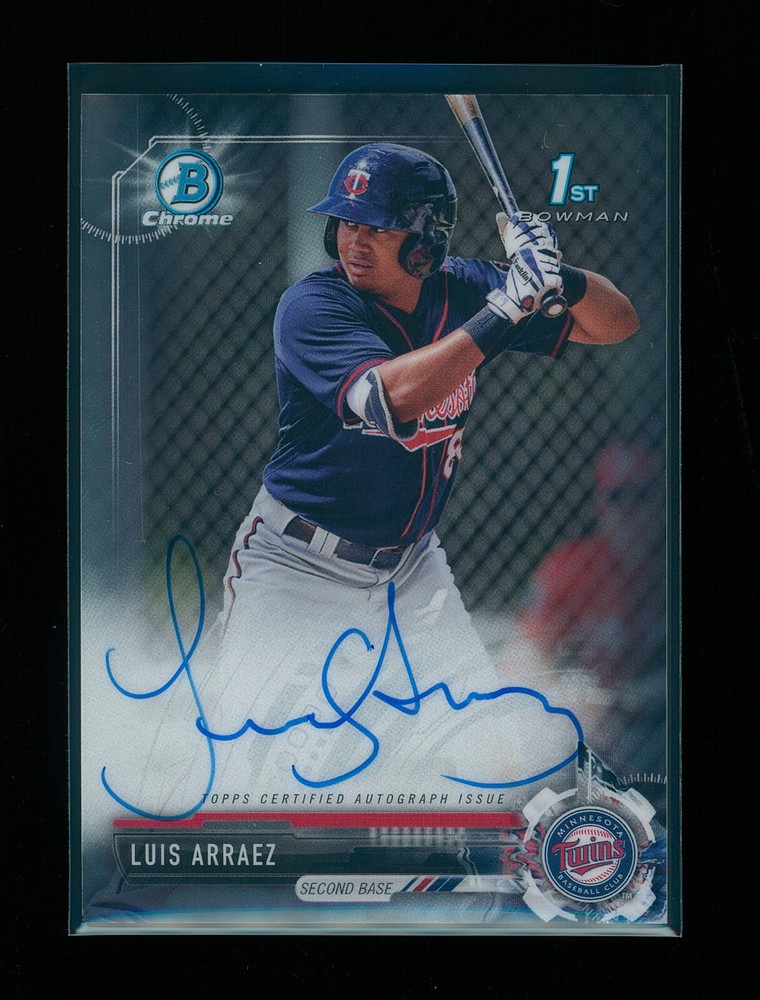 2017 Bowman Chrome LUIS ARRAEZ #CPA-LA 1st Bowman AUTO Autograph SD Padres