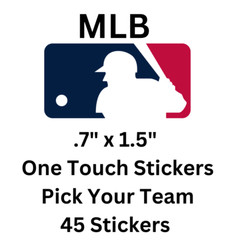 MLB One Touch Stickers – 45 Stickers – Premium Vinyl – Pick Your Team