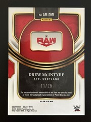 Drew McIntyre Relic Auto Tie Dye /25 WWE 2024 Select Panini AM-DMI
