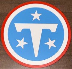 Tennessee Titans 3D Printed New Logo Sign Wall Decor Plaque Fan Art Man Cave