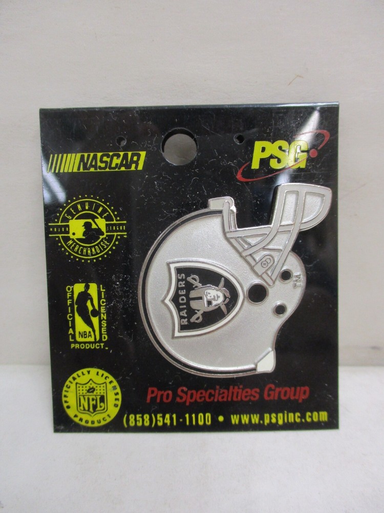 PSG Pro Specialties Group NFL Football Helmet Pin Oakland LA Las Vegas Raiders