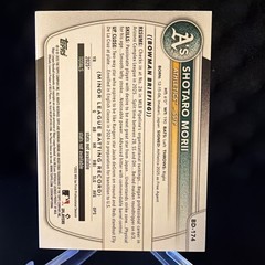 2025 Bowman Draft Shotaro Morii Sky Blue Border #/499 Athletics