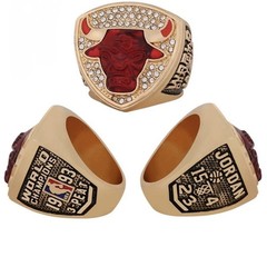 1993 Chicago Bulls Championship Ring Jordan NBA Finals Basketball Gold Replica